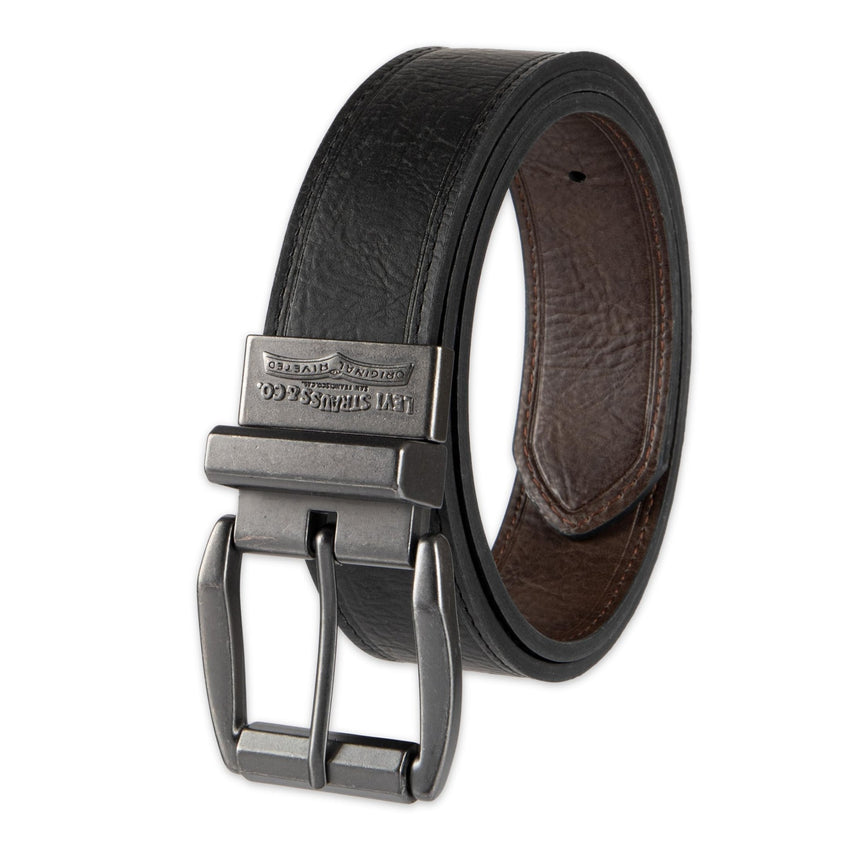 Levi's Men's Two - in - One Reversible Rotative Buckle Casual Everyday Jean Belt (Regular and Big & Tall Sizing) - 7DAY'S