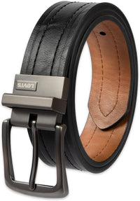 Levi's Men's Two - in - One Reversible Rotative Buckle Casual Everyday Jean Belt (Regular and Big & Tall Sizing) - 7DAY'S
