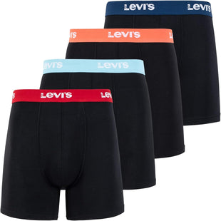 Levi's Mens Underwear Microfiber Boxer Brief for Men Ultra Soft 4 Pack
