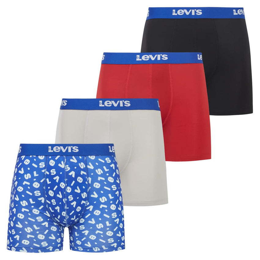 Levi's Mens Underwear Microfiber Boxer Brief for Men Ultra Soft 4 Pack - 7DAY'S