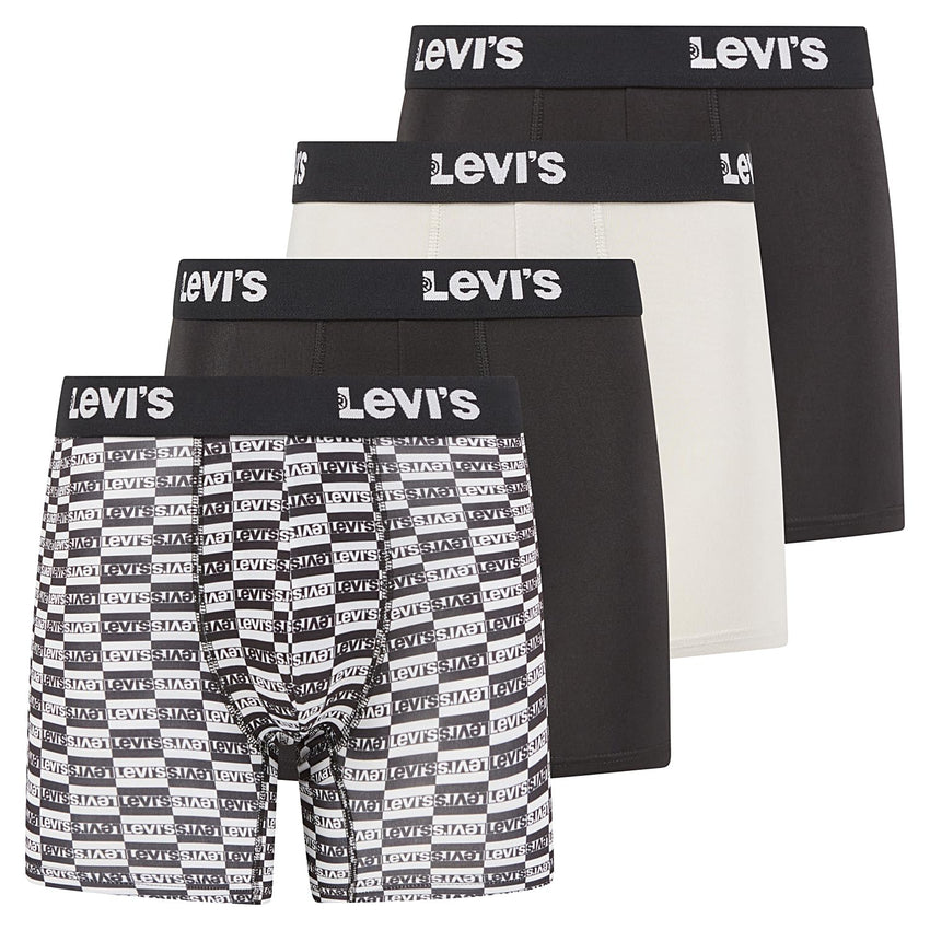Levi's Mens Underwear Microfiber Boxer Brief for Men Ultra Soft 4 Pack - 7DAY'S
