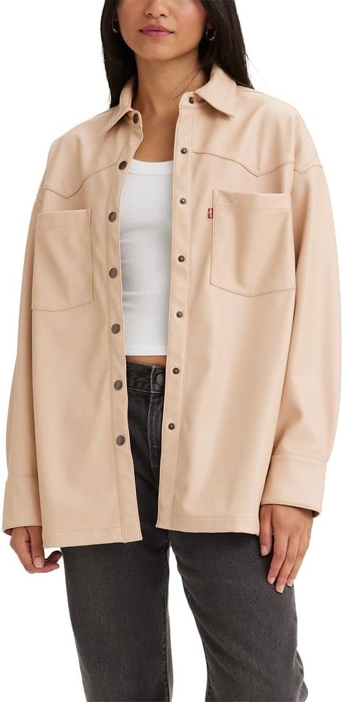 Levi's Women's Gia Leather Shirt - 7DAY'S