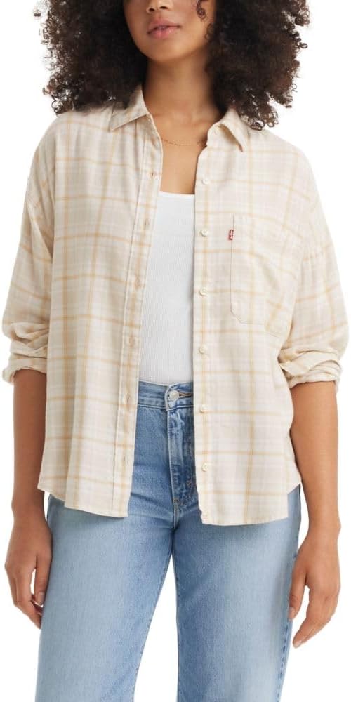 Levi's Women's Henri Flannel, Ecru - 7DAY'S
