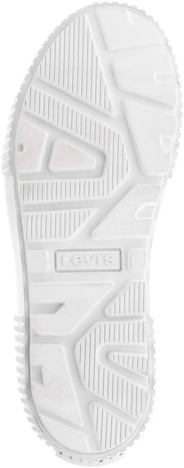 Levi's Women's Hightop Sneaker, White Mono, 6.5 - 7DAY'S