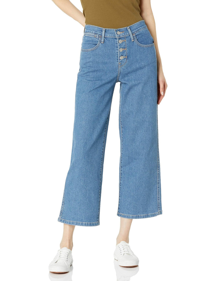 Levi's Women's Mile High Wide Leg Buttons Jeans - 7DAY'S