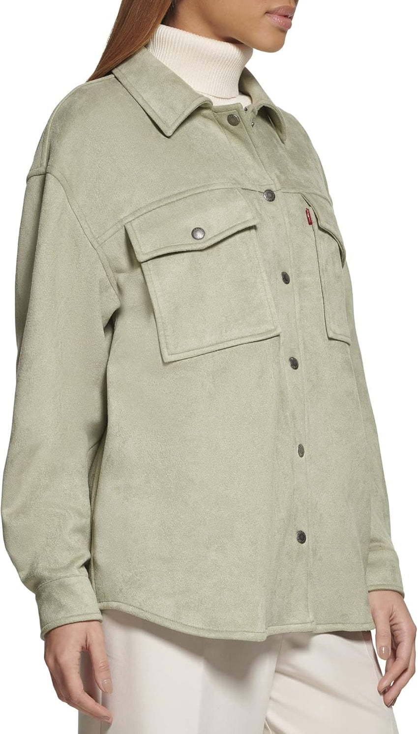 Levi's Women's Soft Faux Suede Shirt Jacket (Standard & Plus Sizes) - 7DAY'S