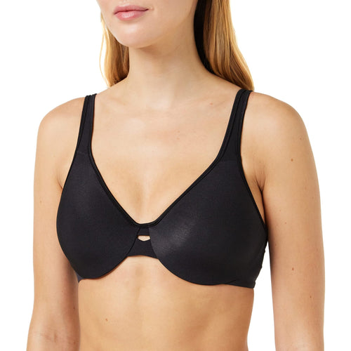 Lilyette Women's 0904 Plunge Into Comfort Keyhole Minimizer Bra