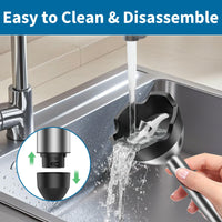 LINKChef 7 in 1 Immersion Blender Handheld, 800W Hand Blender Set, Scratch Resistant with 2 Titanium Steel Blades, 20 Speed and Turbo Mode, Includes Whisk, Milk Frother, Food Processor & Beaker - 7DAY'S