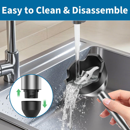 LINKChef 7 in 1 Immersion Blender Handheld, 800W Hand Blender Set, Scratch Resistant with 2 Titanium Steel Blades, 20 Speed and Turbo Mode, Includes Whisk, Milk Frother, Food Processor & Beaker - 7DAY'S