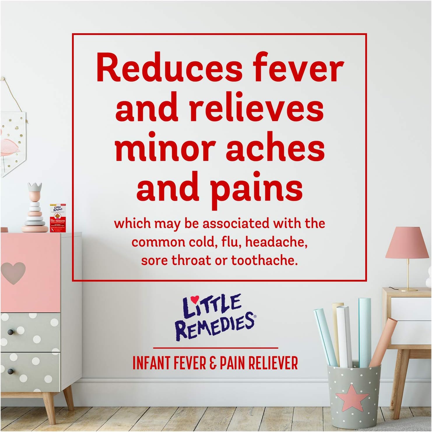 Little Remedies Infant Fever & Pain Reliever, Natural Berry Flavor, 2 Fl Oz (Pack of 2) - 7DAY'S