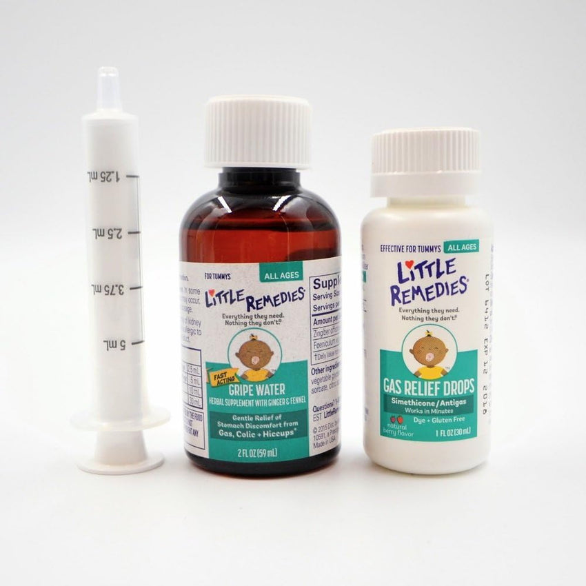 Little Remedies, New Baby Essentials Kit, 6 Newborn Essentials, Saline Nasal Spray, Gas Relief Drops, Gripe Water, Fever Reliever, & Diaper Ointment - 7DAY'S