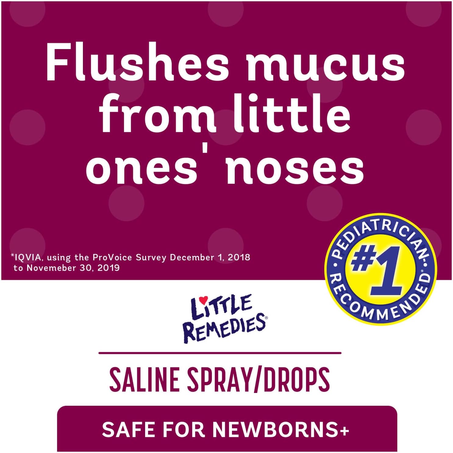 Little Remedies, Saline Nasal Spray and Saline Drops for Baby and Newborn, 0.5 Fl Oz, 3 Pack - 7DAY'S