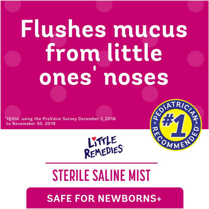 Little Remedies Sterile Saline Nasal Mist, Safe for Newborns, 3 oz - 7DAY'S