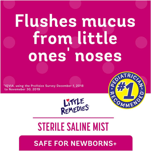 Little Remedies Sterile Saline Nasal Mist, Safe for Newborns, 3 oz - 7DAY'S