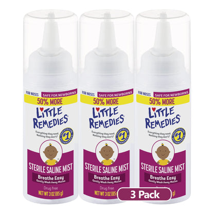 Little Remedies Sterile Saline Nasal Mist, Safe for Newborns, 3 oz - 7DAY'S