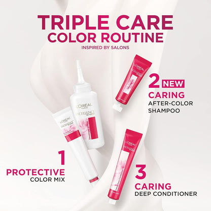 L'Oreal Paris Excellence Creme Permanent Hair Color, 4 Dark Brown, 100 percent Gray Coverage Hair Dye, Pack of 1 - 7DAY'S