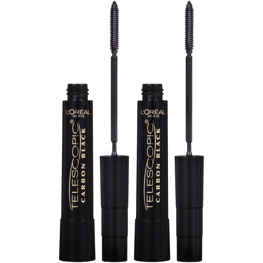 L'Oreal Paris Makeup Telescopic Original Lengthening Mascara, Blackest Black, 0.27 Fl Oz (1 Count) - 7DAY'S