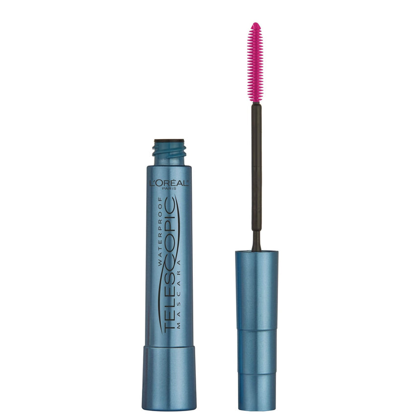 L'Oreal Paris Makeup Telescopic Original Lengthening Mascara, Blackest Black, 0.27 Fl Oz (1 Count) - 7DAY'S