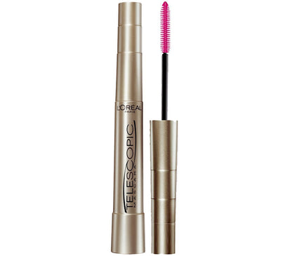 L'Oreal Paris Makeup Telescopic Original Lengthening Mascara, Blackest Black, 0.27 Fl Oz (1 Count) - 7DAY'S