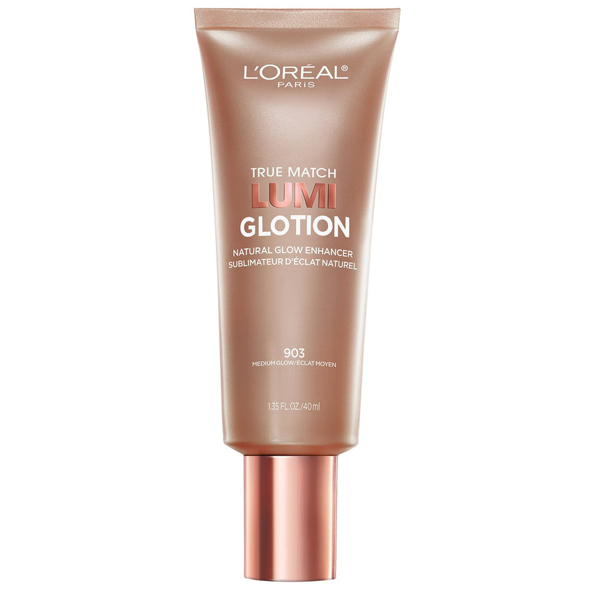 L'Oreal Paris Makeup True Match Lumi Glotion, Natural Glow Enhancer, Illuminator Highlighter, Bronzing Drops For a Sun - Kissed Glow, 902 Light - 7DAY'S