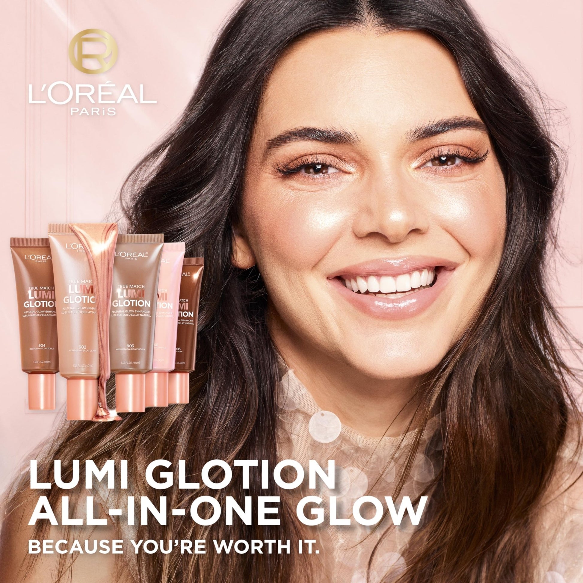 L'Oreal Paris Makeup True Match Lumi Glotion, Natural Glow Enhancer, Illuminator Highlighter, Bronzing Drops For a Sun - Kissed Glow, 902 Light - 7DAY'S