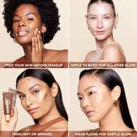 L'Oreal Paris Makeup True Match Lumi Glotion, Natural Glow Enhancer, Illuminator Highlighter, Bronzing Drops For a Sun - Kissed Glow, 902 Light - 7DAY'S