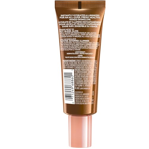 L'Oreal Paris Makeup True Match Lumi Glotion, Natural Glow Enhancer, Illuminator Highlighter, Bronzing Drops For a Sun - Kissed Glow, 902 Light - 7DAY'S
