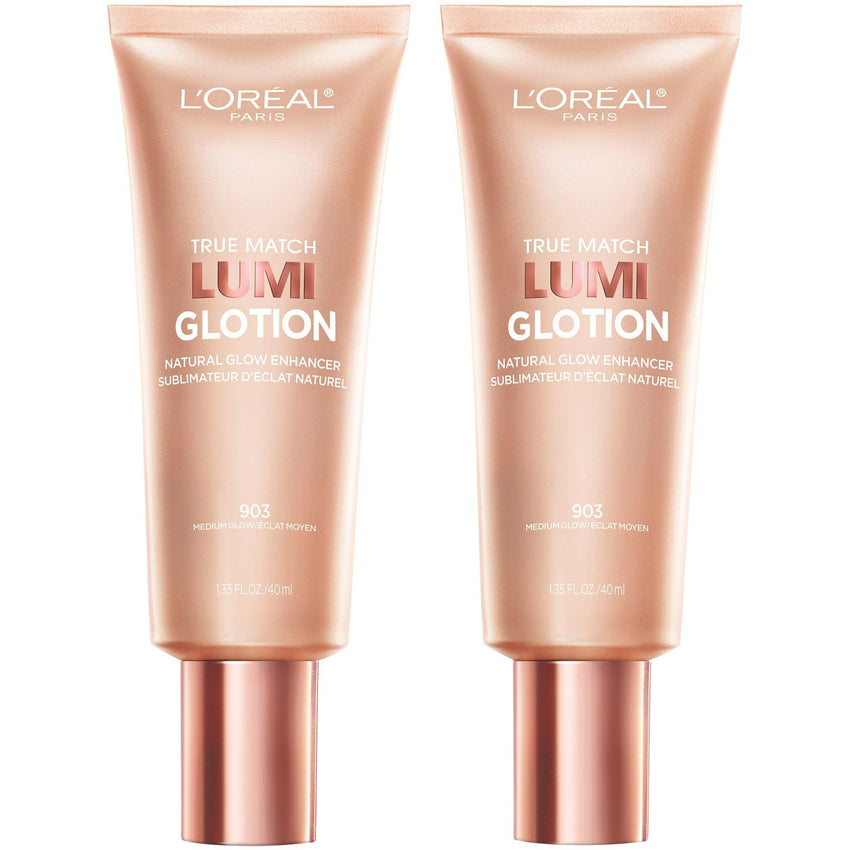 L'Oreal Paris Makeup True Match Lumi Glotion, Natural Glow Enhancer, Illuminator Highlighter, Bronzing Drops For a Sun - Kissed Glow, 902 Light - 7DAY'S