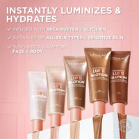 L'Oreal Paris Makeup True Match Lumi Glotion, Natural Glow Enhancer, Illuminator Highlighter, Bronzing Drops For a Sun - Kissed Glow, 902 Light - 7DAY'S