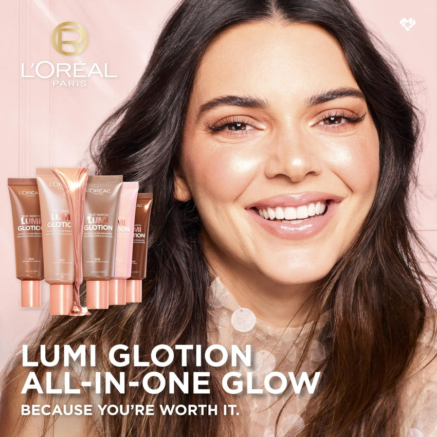 L'Oreal Paris Makeup True Match Lumi Glotion, Natural Glow Enhancer, Illuminator Highlighter, Bronzing Drops For a Sun - Kissed Glow, 902 Light - 7DAY'S