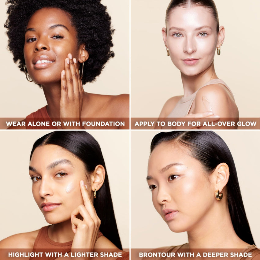 L'Oreal Paris Makeup True Match Lumi Glotion, Natural Glow Enhancer, Illuminator Highlighter, Bronzing Drops For a Sun - Kissed Glow, 902 Light - 7DAY'S