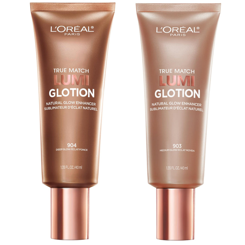 L'Oreal Paris Makeup True Match Lumi Glotion, Natural Glow Enhancer, Illuminator Highlighter, Bronzing Drops For a Sun - Kissed Glow, 902 Light - 7DAY'S