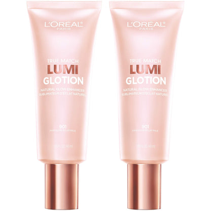 L'Oreal Paris Makeup True Match Lumi Glotion, Natural Glow Enhancer, Illuminator Highlighter, Bronzing Drops For a Sun - Kissed Glow, 902 Light - 7DAY'S