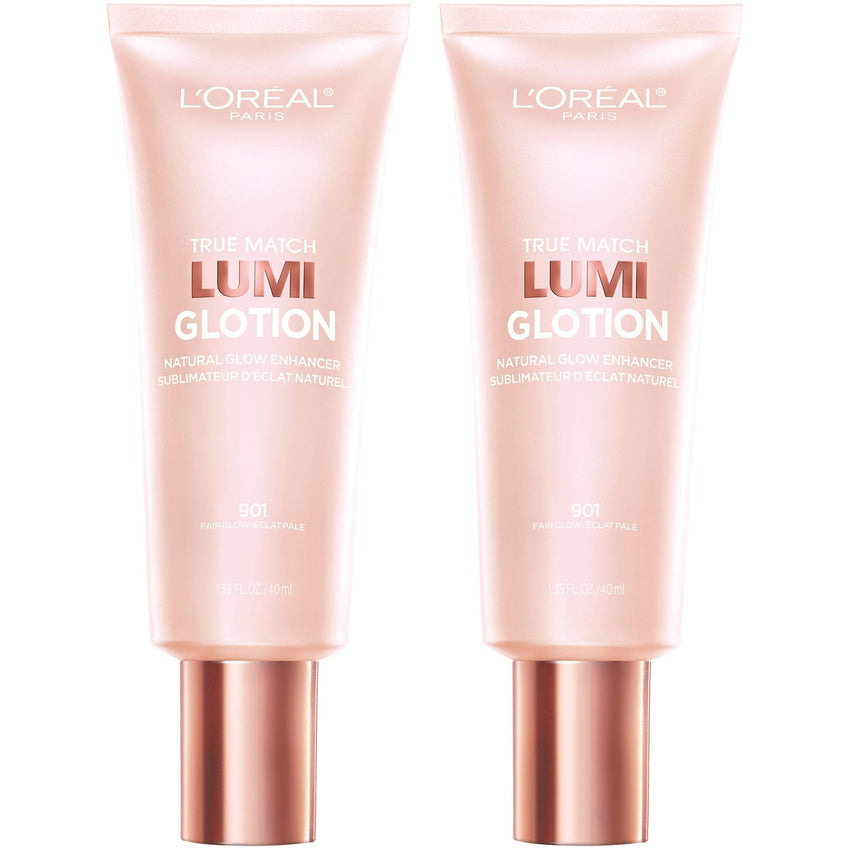 L'Oreal Paris Makeup True Match Lumi Glotion, Natural Glow Enhancer, Illuminator Highlighter, Bronzing Drops For a Sun - Kissed Glow, 902 Light - 7DAY'S