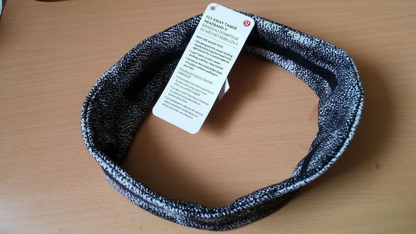Lululemon Athletic Headband Wide Band - Heathered Black - 7DAY'S