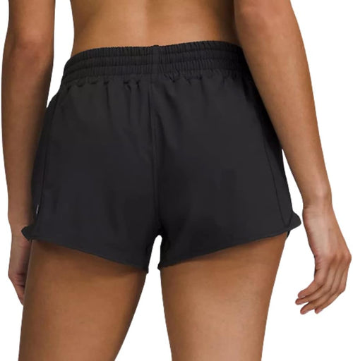 Lululemon Athletica Hotty Hot High-Rise Short 2.5Inch (Black, Size 4, Numeric 4)