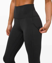 Lululemon Athletica LULULEMON Align Hi Rise Pant 25inch Black with Pockets 6 - 7DAY'S