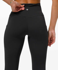 Lululemon Athletica LULULEMON Align Hi Rise Pant 25inch Black with Pockets 6 - 7DAY'S