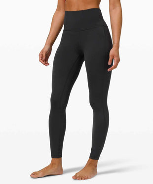 Lululemon Athletica LULULEMON Align Hi Rise Pant 25inch Black with Pockets 6 - 7DAY'S