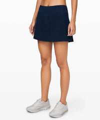 Lululemon Athletica Lululemon Pace Rival Mid Rise Skirt, 6, True Navy Tall - 7DAY'S
