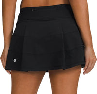 Lululemon Athletica Lululemon Pace Rival Mid Rise Skirt (Black),6 Tall - 7DAY'S
