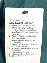 lululemon CITY SWEAT JOGGER (US, Alpha, Large, Regular, Regular, Green Jasper) - 7DAY'S