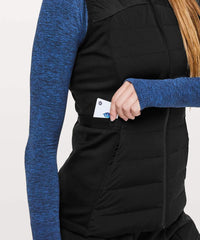 lululemon Down For It All Vest Sz 6 (Black) - 7DAY'S