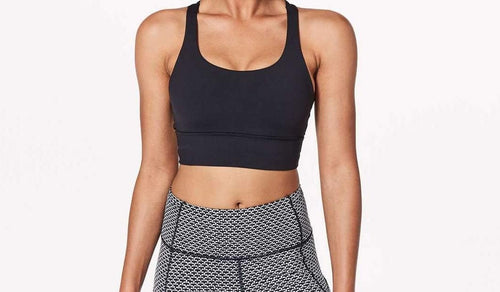 lululemon Energy Bra Long Line (Black, 6) - 7DAY'S