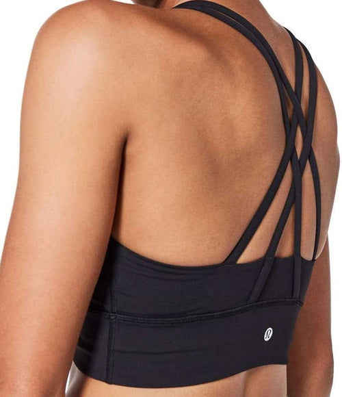 lululemon Energy Bra Long Line (Black, 8)