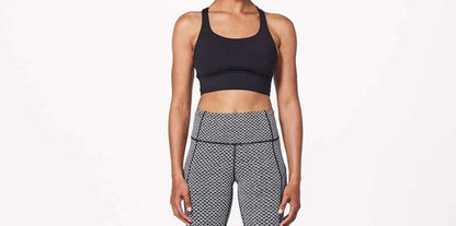 lululemon Energy Bra Long Line (Black, 8) - 7DAY'S