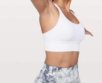 lululemon Energy Bra Long Line (White, 12) - 7DAY'S