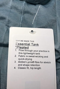 Lululemon Essential Tank Pleated - BUCA (Blue Cast) - 7DAY'S