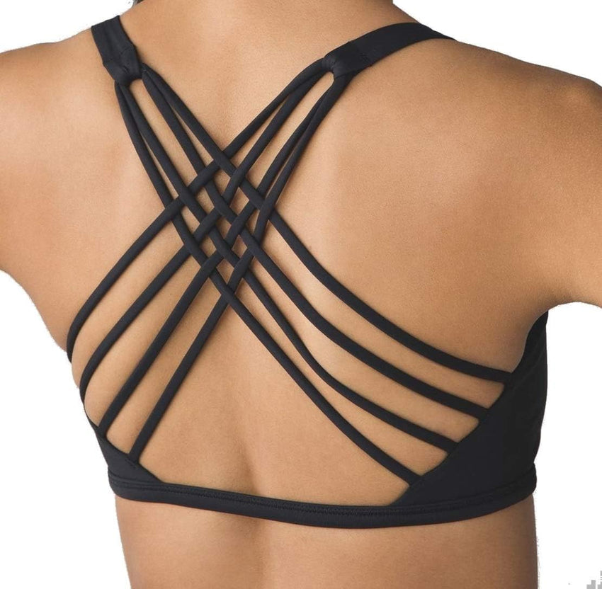 LULULEMON Free to Be Bra Wild (Black, 10) - 7DAY'S