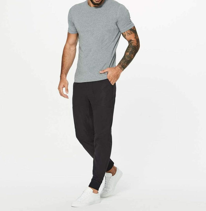 lululemon Men's ABC Jogger (US, Alpha, Medium, Regular, Regular, Black) - 7DAY'S